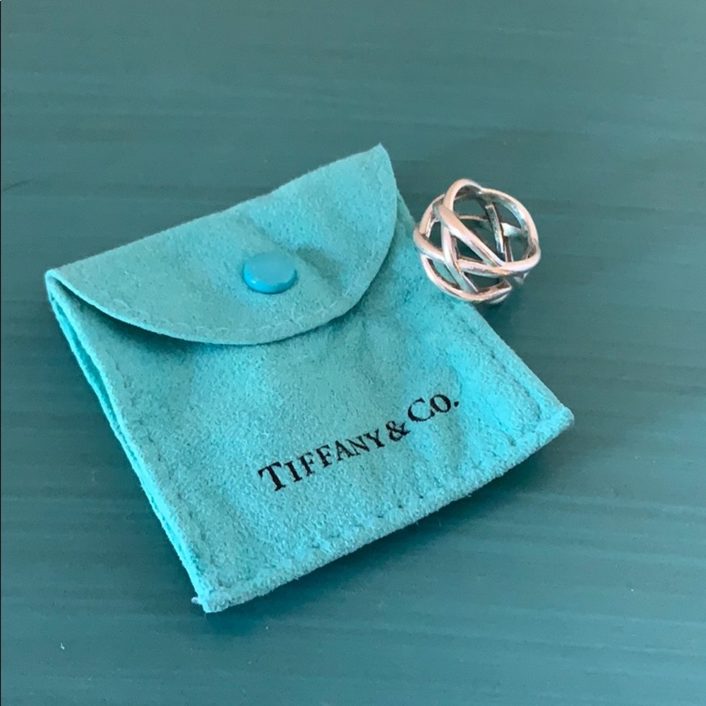 Tiffany & Co Silver Crisscross Ring